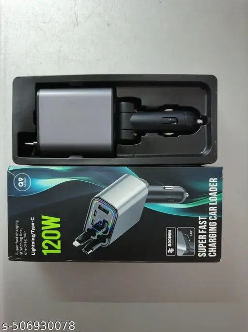 120 W Car Retractable Charger